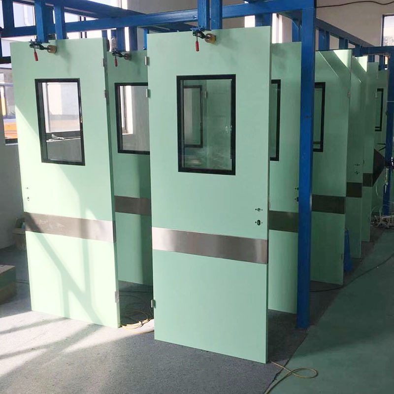 GMP standard medical stainless steel swing entry access pharma cleanroom hygiene doors