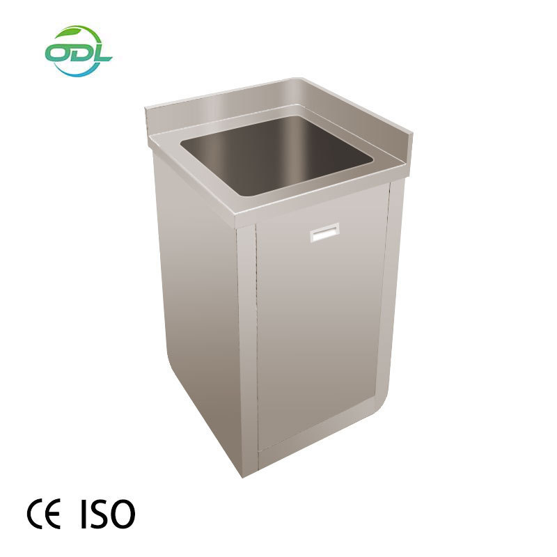 Customized  SUS304 stainless steel four-person high-back medical sink can be equipped with beauty mirrors and lights