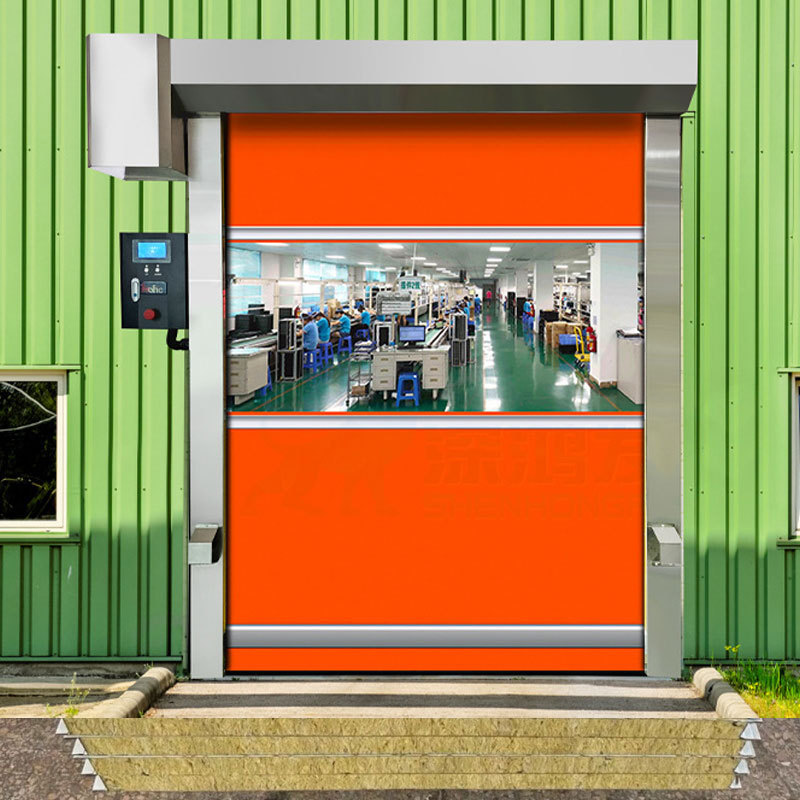 Remote Control Manual Handling Motorized Automatic Aluminium Alloy Rolling Shutter Door