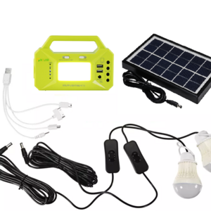 Portable Camping Power Station with LED Camping Lantern, 6000mAh Solar Generator Home Power Outages Tent School Outdoor