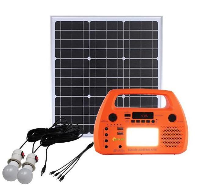 Wholesale 15W DC Solar Power System Portable Solar Home Power Generator System Solar Kit for Home Lighting with Solar Panel