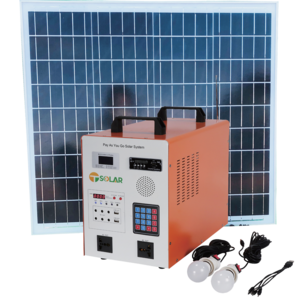 paygo solar home system with 500w inverter 2.56kw lithium battery AC & DC PAYG solar kit for Africa