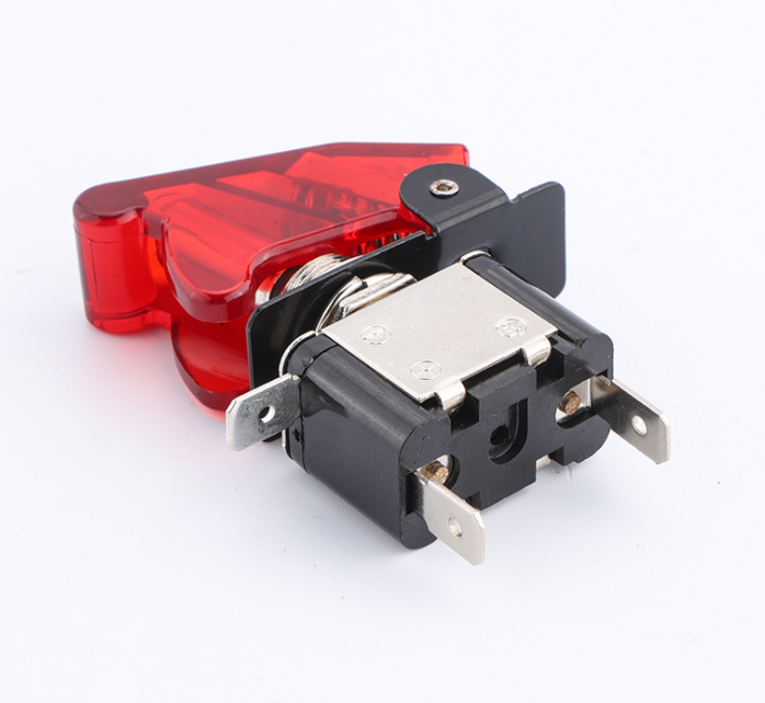 12v 20a Illuminated Led on off Toggle Switch With Safety Aircraft Flip Up Cover Guard ASW-07D