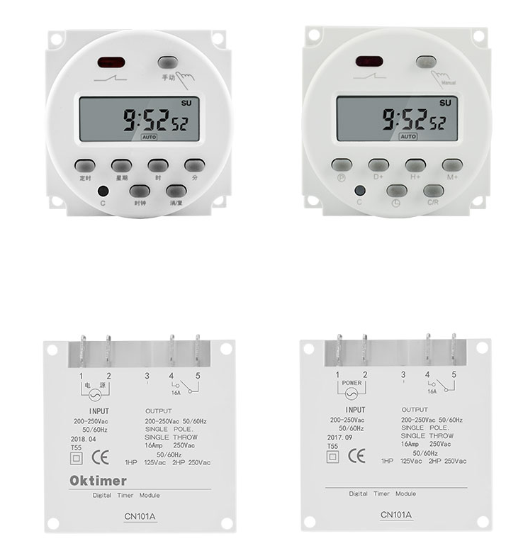 Cn101A Daily 24 Hour 230V Timer Switch Programmable Digital