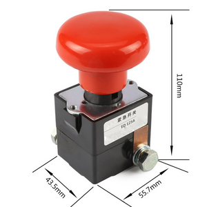 ODOELEC Push Button Switch Mechanical Momentary Emergency Stop Switch ED125