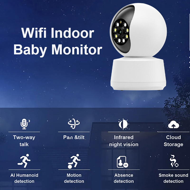 HD 3MP Small Home Security CCTV Network Wifi Wireless Camera Indoor & Outdoor IP Baby Monitor Camera System 1080P