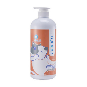 Non toxic fabric cleaner removes odor & stains washing pet fabrics such as pet clothing, costumes and pet carry bags