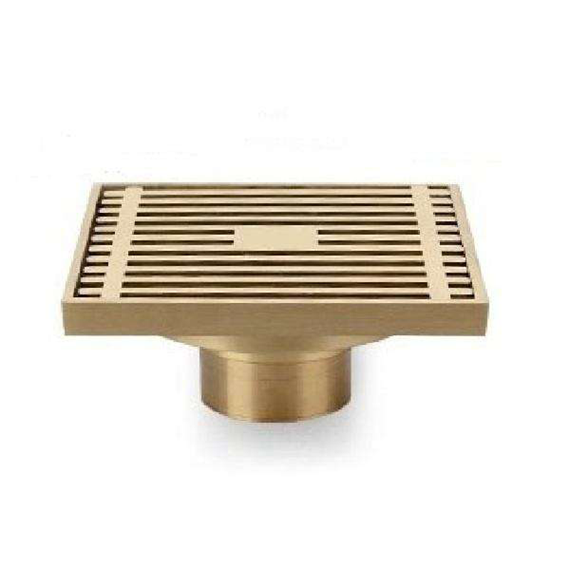 Kitchen Shower Brass Square Cover Anti Odor Trap Tile 304 Stainless Steel Linear Bathroom Long Drainer Floor Drain