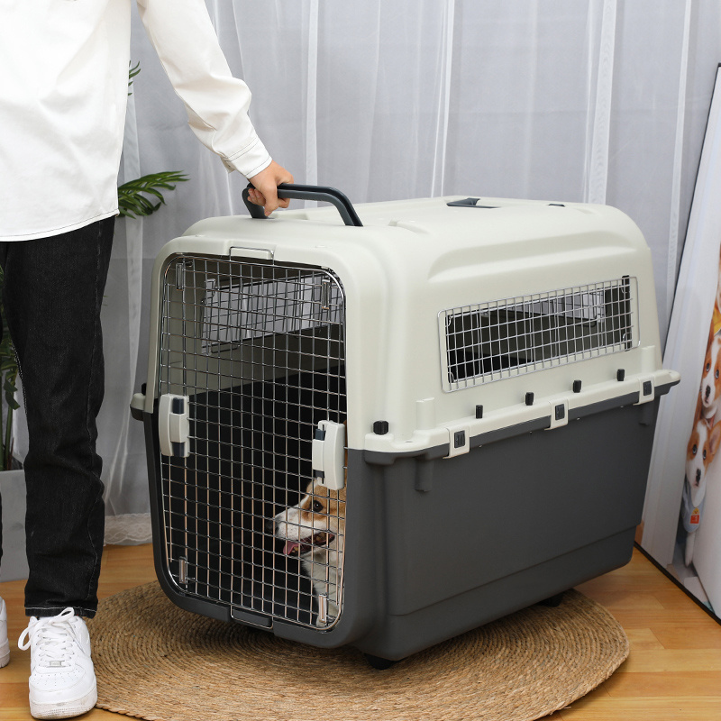 Wholesale Pet Cage House Carrier Travel Foldable Pet Carrier Plane Airline Approved Airline Pet Carrier