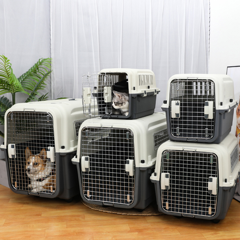 Wholesale Pet Cage House Carrier Travel Foldable Pet Carrier Plane Airline Approved Airline Pet Carrier