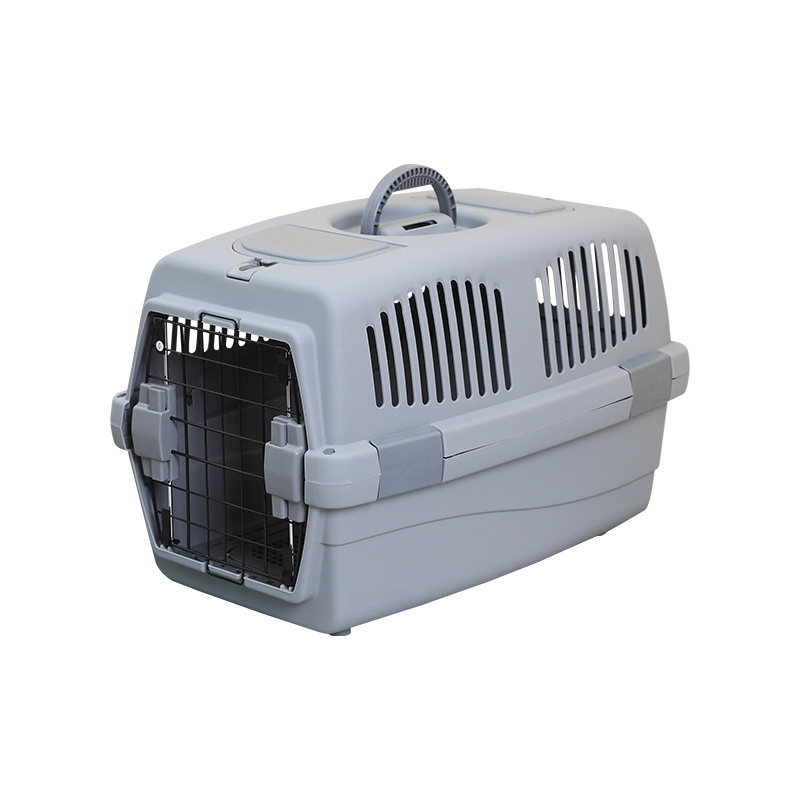 Pet Carrier Airline Approved Durable Plastic Outdoor Dog Carrier Portable Pet Transport Box Air Travel Carrier Crates