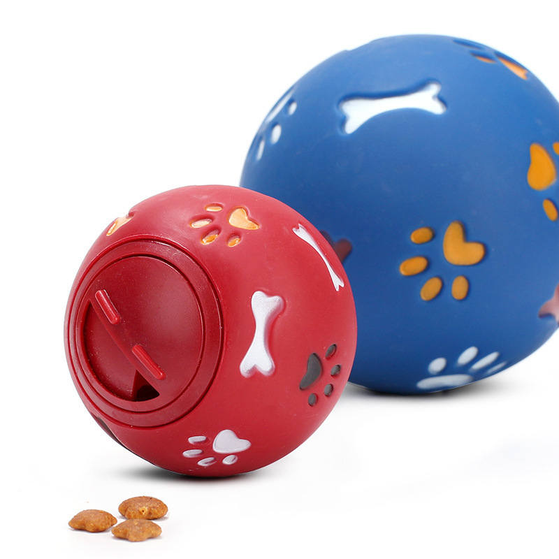 Rubber Pet Treat Ball Dog Eco-Friend Pet Dog Outdoor Sports Tennis Dog Cat Pet Plush Ball Toys