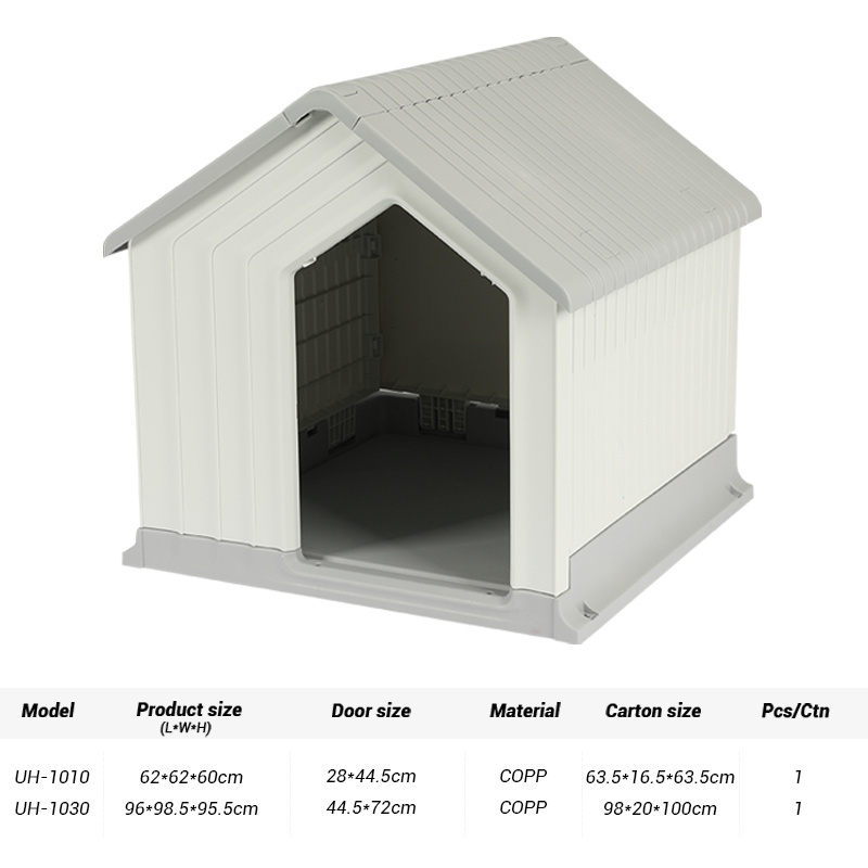 Hot Selling Waterproof Dog House Plastic Pet Kennel Outdoor Plastic House For Dog