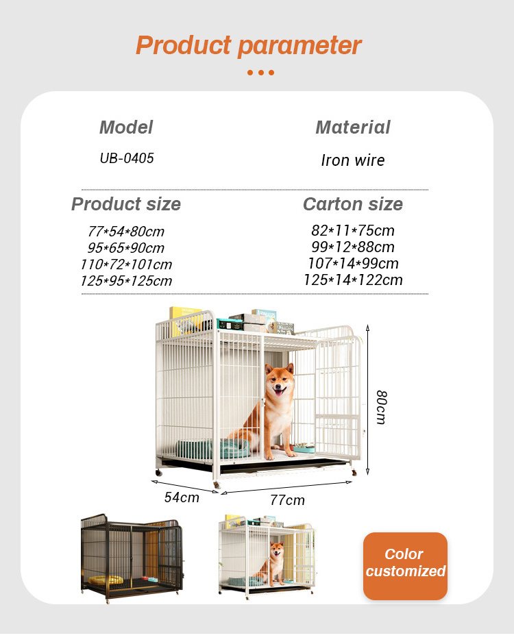 New Design Dog Crate soft Sliding Door Furniture Pet kennels iron Pet Kennel Stackable Dog Cages For Dogs