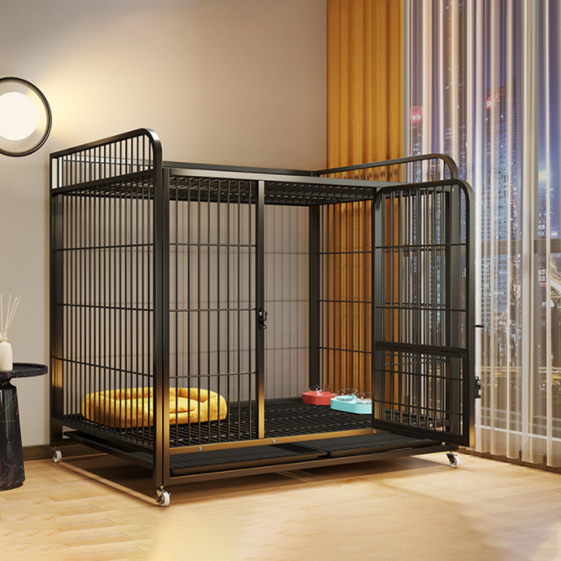 New Design Dog Crate soft Sliding Door Furniture Pet kennels iron Pet Kennel Stackable Dog Cages For Dogs