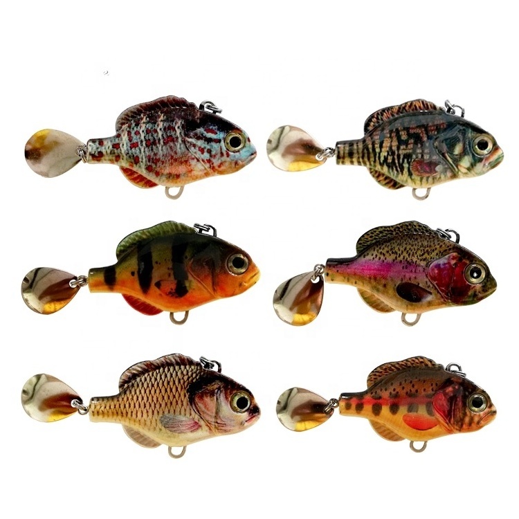 Saltwater Trolling Spinning Bait Fast Sinking Fishing Bait Hard VIB Spinner Lure Vibration Bait Fishing Lure