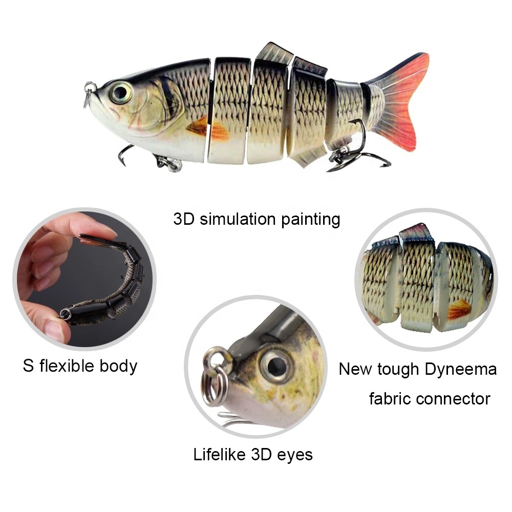 Fish Lures Factory Multi Jointed Fishing Lures Wholesale Segmented Swimbait Molds for Making Hard Plastic Fishing Lures