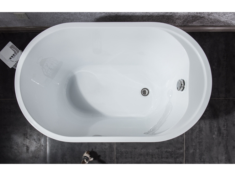 White Colour whirlpool spa baby use small freestanding bathtub