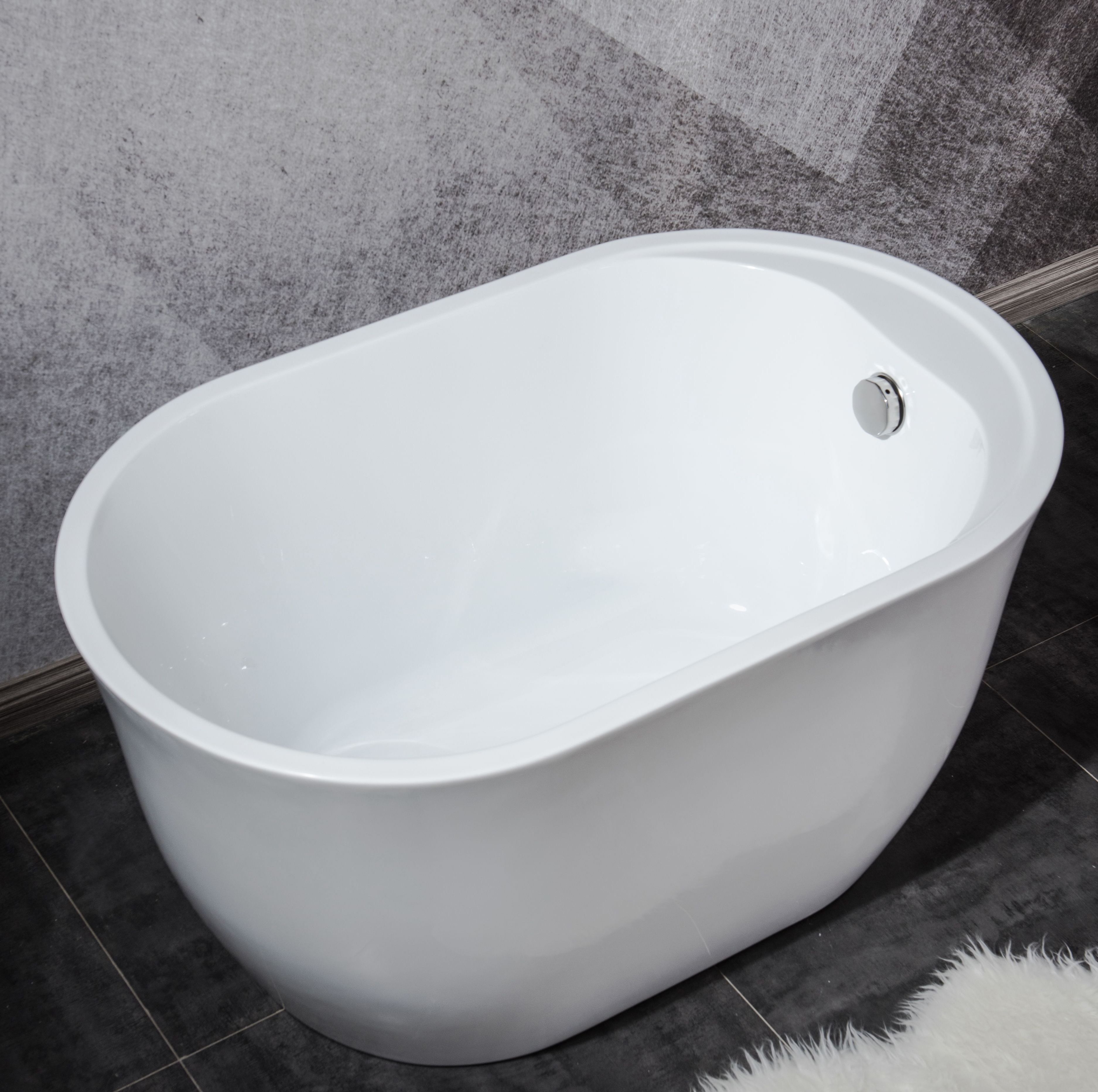 White Colour whirlpool spa baby use small freestanding bathtub