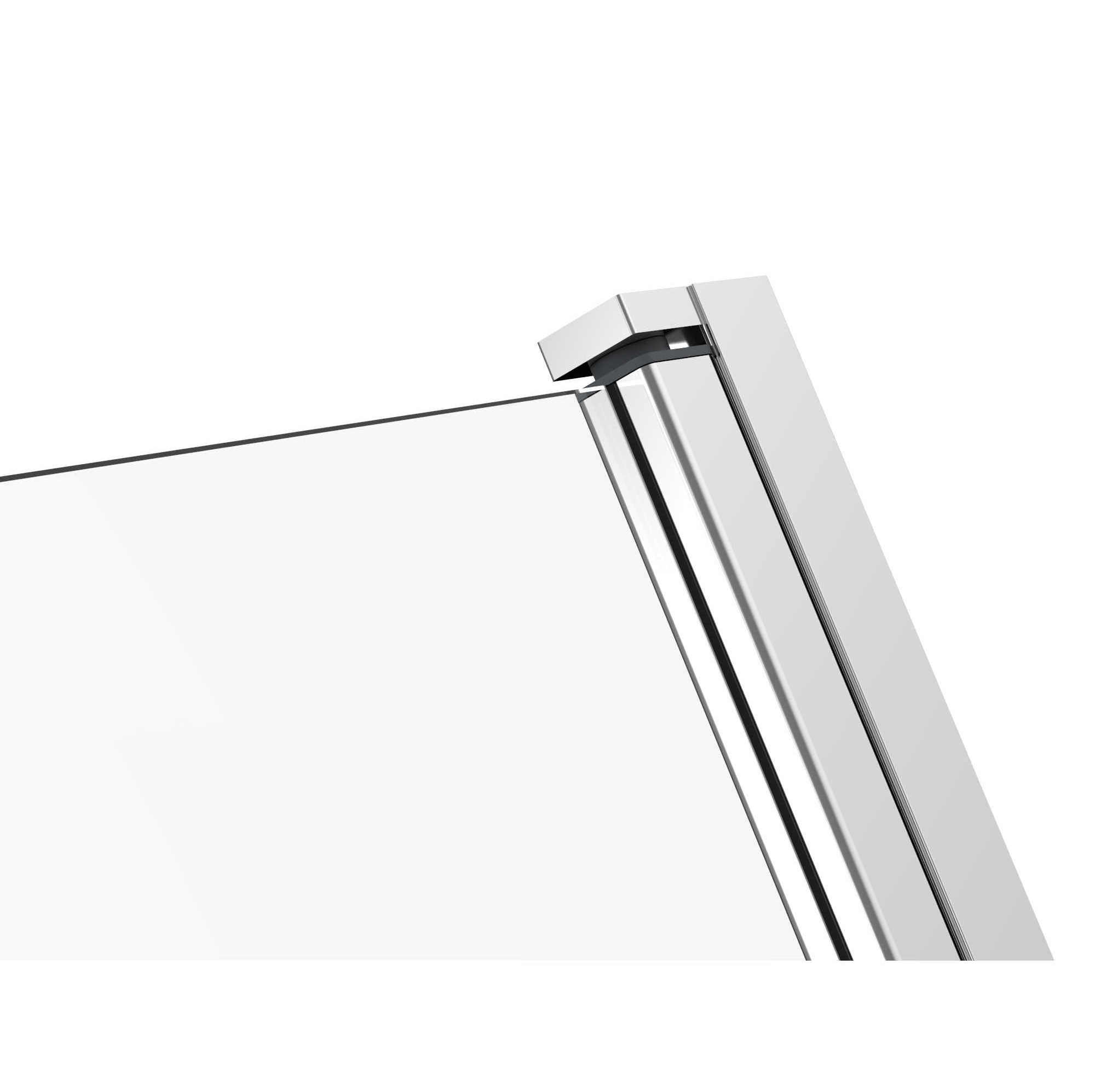 Simple design frameless tempered glass shower screen shower door