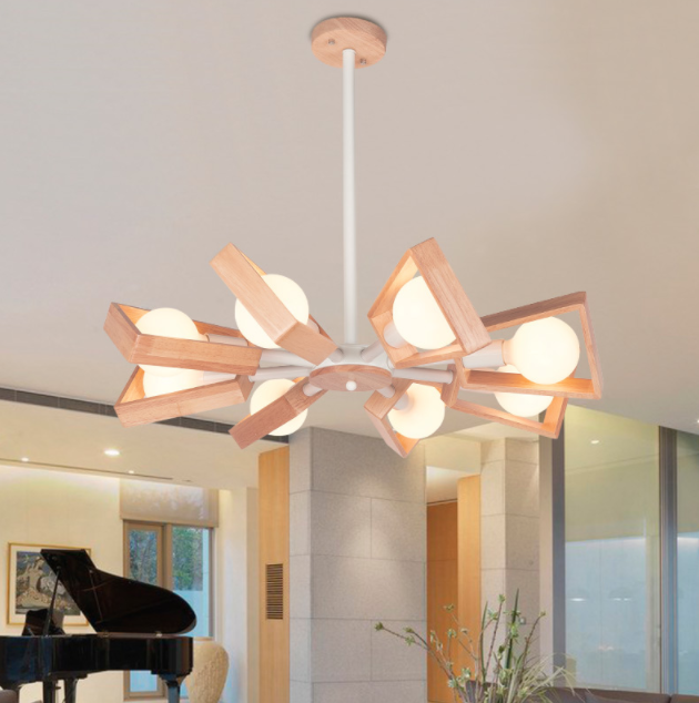 Wood Ceiling Light Living Room Led Ceiling Light Flush Mount Fixture Kitchen Lamp