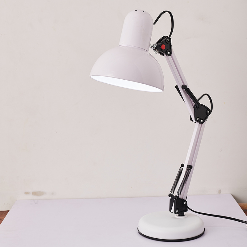 Modern Simple Direction Swing Arm Folding Study Reading Lights E27 Led Table Lamps Adjustable Desk Lamp