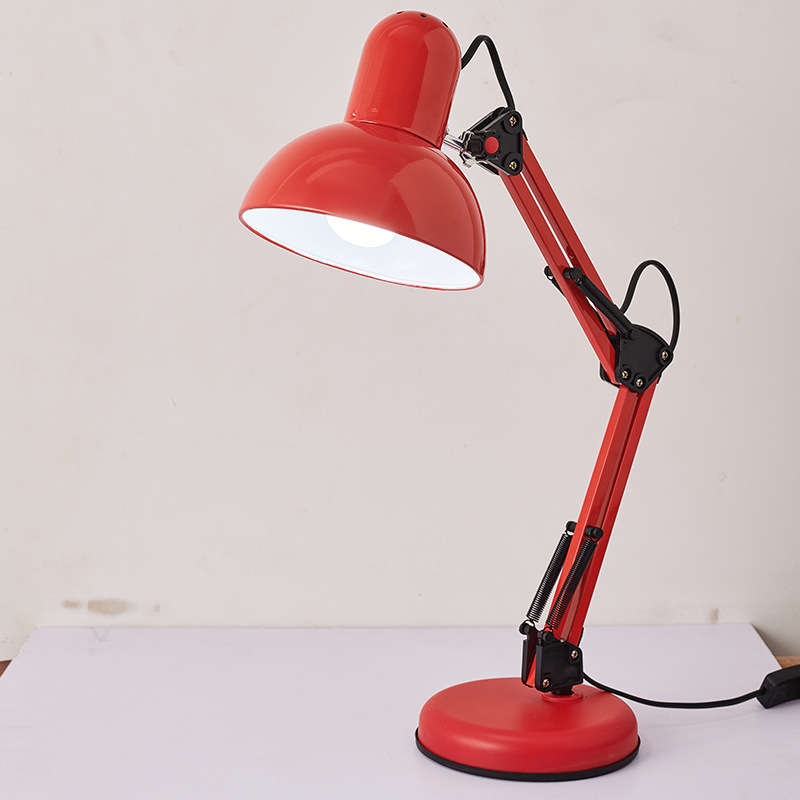 Modern Simple Direction Swing Arm Folding Study Reading Lights E27 Led Table Lamps Adjustable Desk Lamp