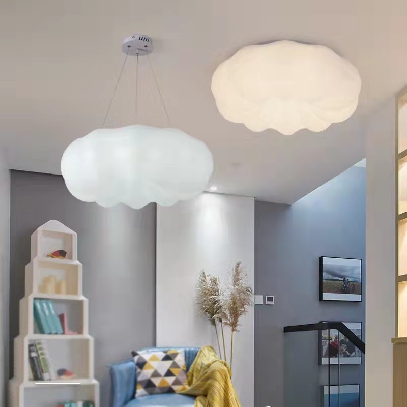 White Cloud Light White Nursery Ceiling Lamp LED Kids Lighting Unique Girls/Boys Nursery Bedroom Light Fixture