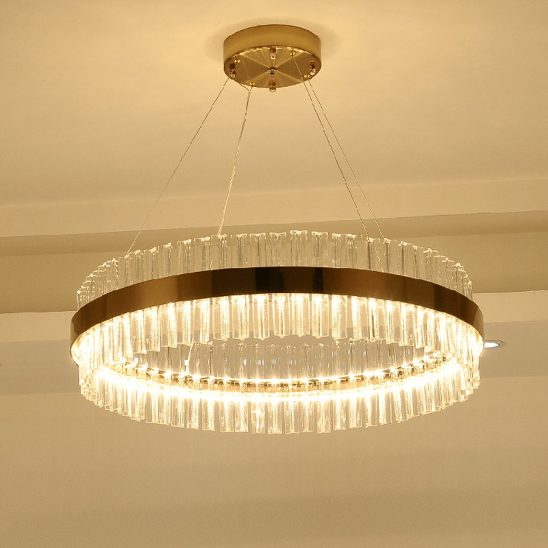 Hot Product Lamp Luxury Style Villa Home Decoration LED Unique Modern Crystal Pendant Light