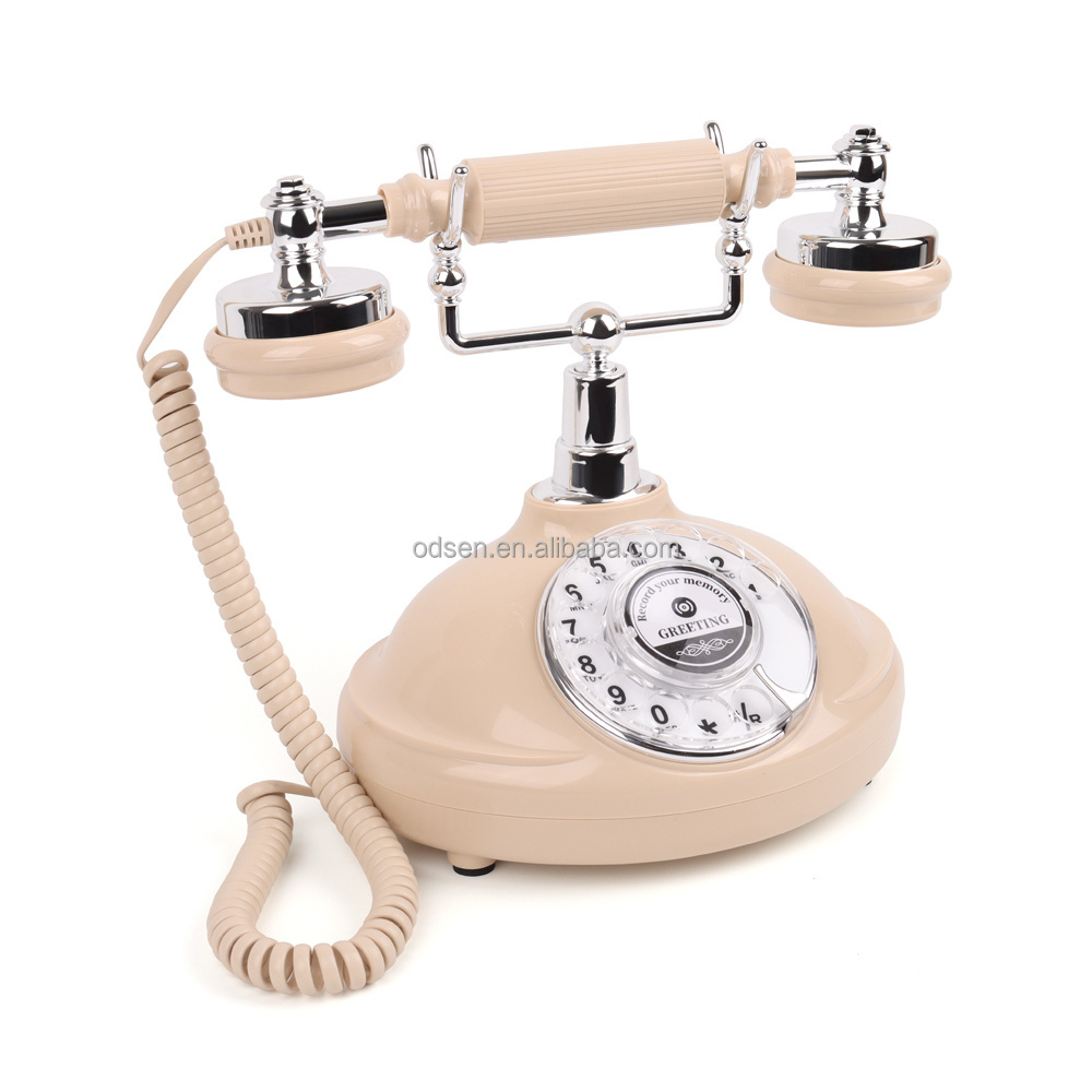 Wedding Vintage Telephone Desk Phone Audio Message Guest Book Audio Guestbook Rotary Phone for Wedding Party Events