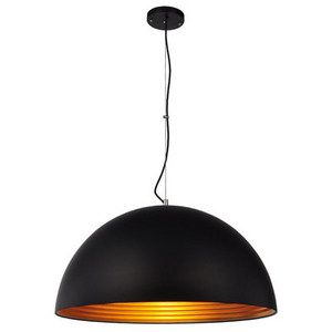 Industrial Black Pendant Chandelier Metal Dome Pendant Light Hanging Light Fixture for  Dining Room