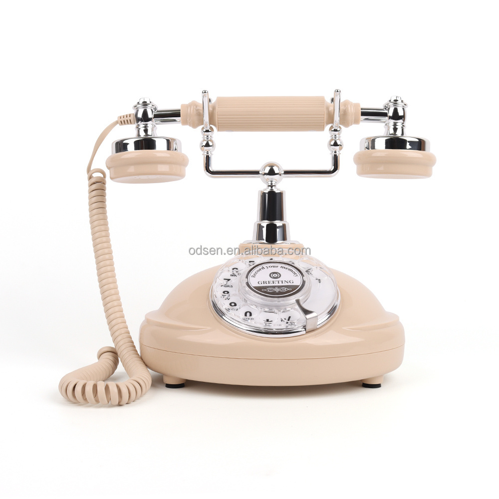 Wedding Vintage Telephone Desk Phone Audio Message Guest Book Audio Guestbook Rotary Phone for Wedding Party Events