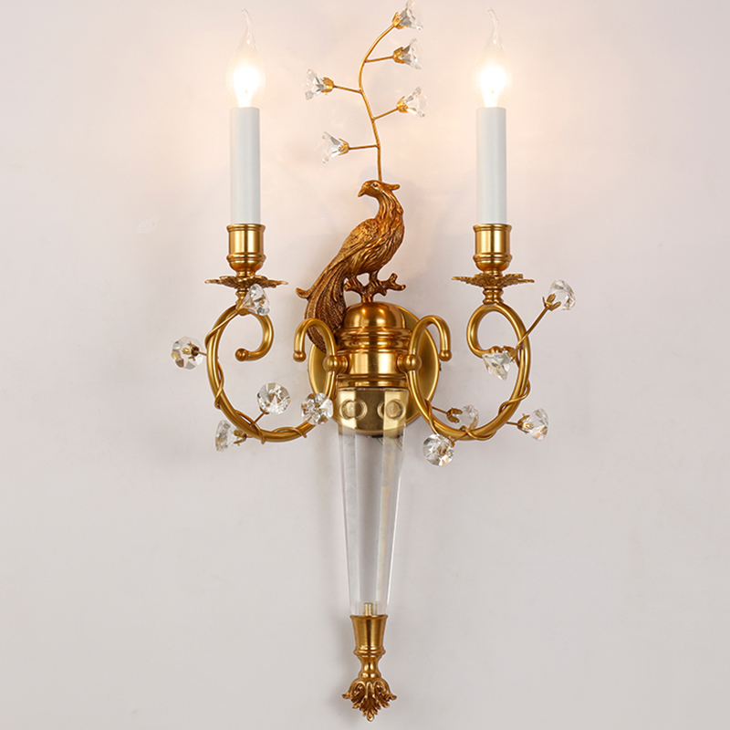 New Product New Items Italian Style Empire Classic Indoor Decoration Brass Wall Sconce Lighting Wall Sconces