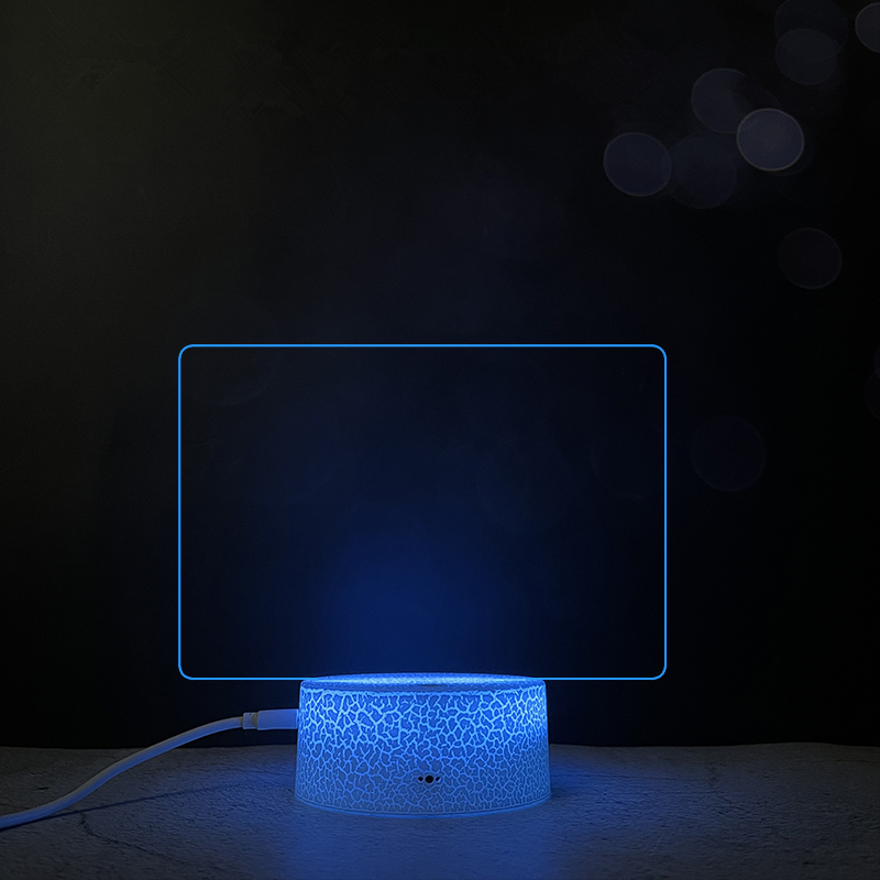 Acrylic Message Board with Led Light Stand for Quick Daily Notes and Reminders 3D note board Led Lamp