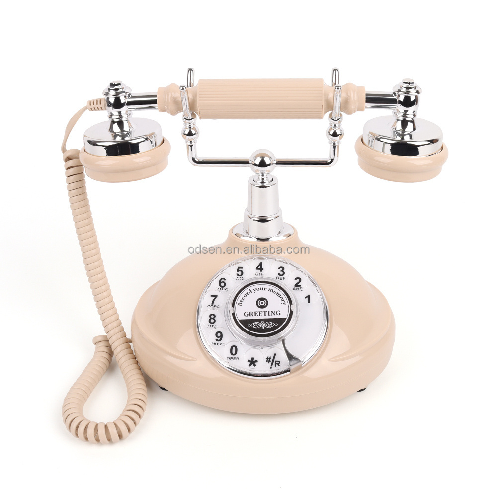 Wedding Vintage Telephone Desk Phone Audio Message Guest Book Audio Guestbook Rotary Phone for Wedding Party Events