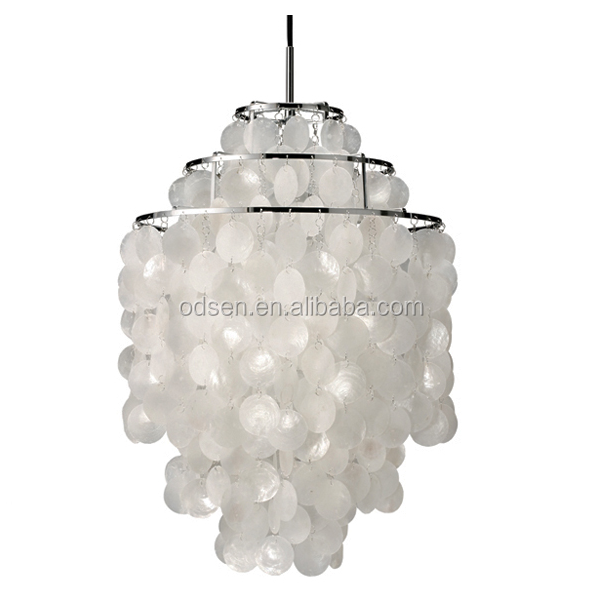 Nordic Postmodern Living Room Bedroom LED Artificial Shell Chandeliers and Lamps Pendant Lighting Chandelier Made of Shells