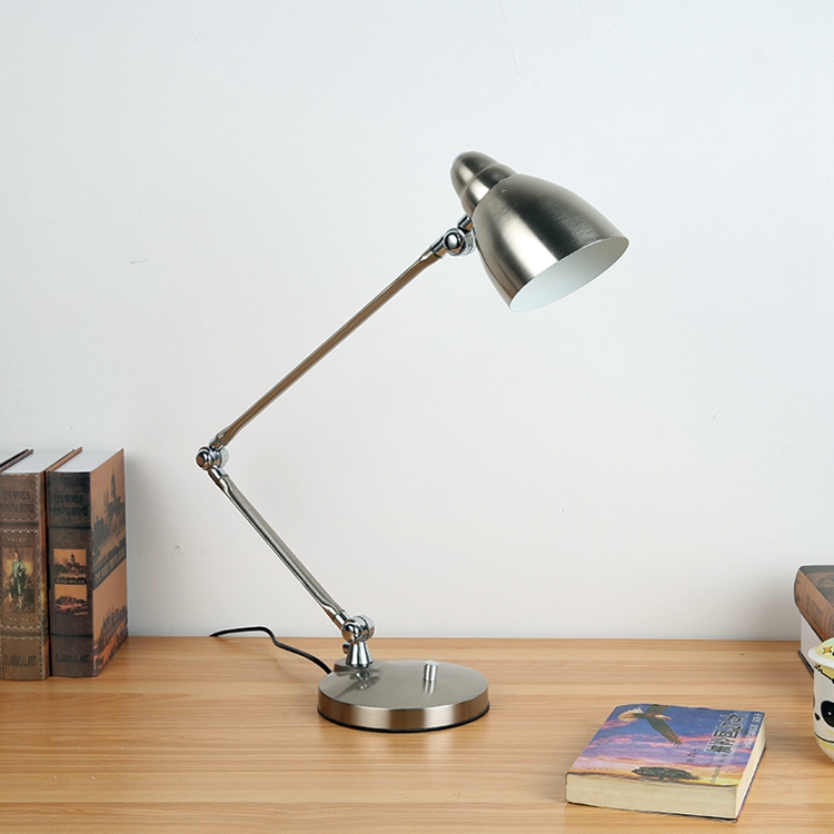 Classic Foldable and Retractable Long Arm Desk Light folding office iron metal table lamp creative study reading desk lamps