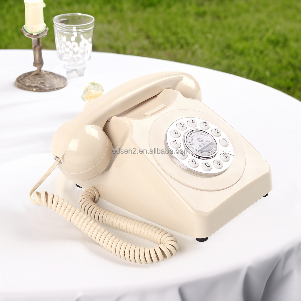 Classic Rotary Dialing Voice Recording Audio Guestbook Phone Wedding Guest Book for Photo Booth