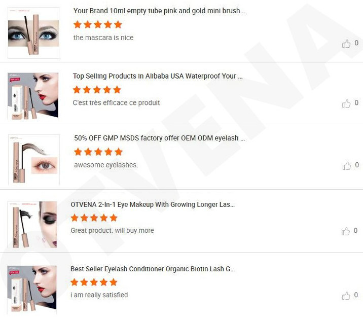 Rose Gold Tube With Brand Logo Own Brand Makeup High Pigmented Waterproof Lash Growth Mascara