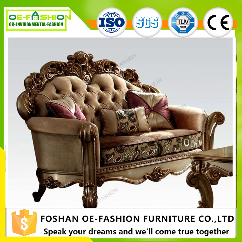 baroque style wood carving sofa furniture,living room sofa furniture