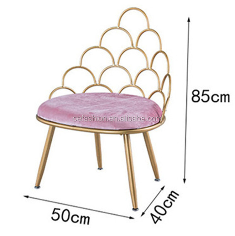 OE-FASHION Modern Style Wrought iron dining chair  bar  restaurant card sitting chair