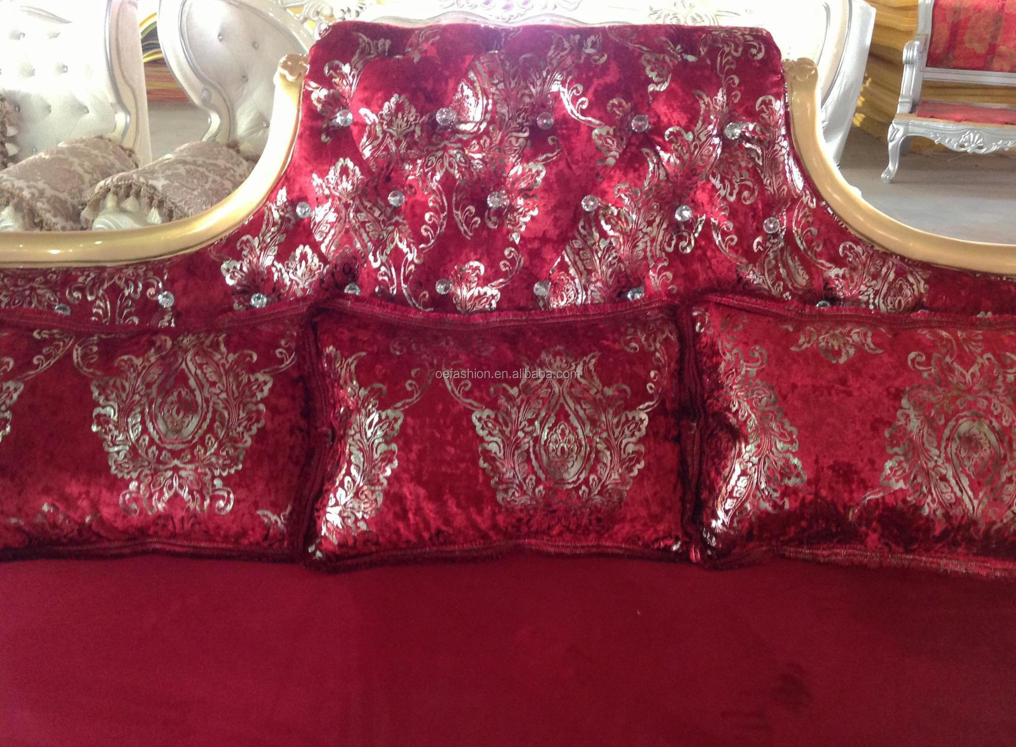 OE-FASHION American style Antique style red Latest design European style sofa