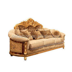 OE-FASHION Italian solid wood sofa French luxury villa living room furniture