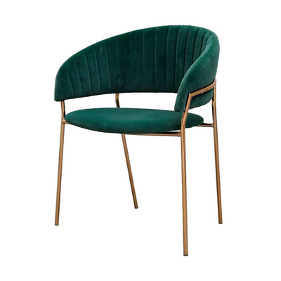 Metal Chairs Dining Fabric Legs Dinning Luxury Room Modern With Office Frame Restaurant For Bar Gold Garden Green Velvet Chair