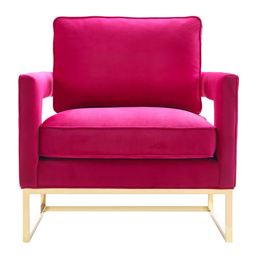 New Modern Classic Gold Plated Relaxing Armchair Accent Single Sofa Chairs,Relaxing Armchair