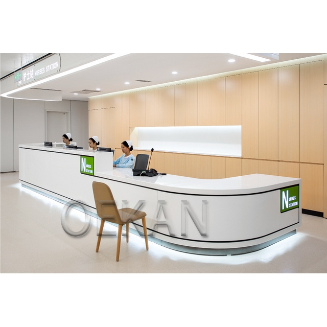 Medical Dental Clinic Reception Table Hospital Nurse Station Hospital Use Reception Desk