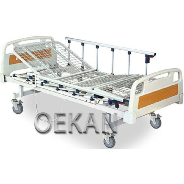 High Quality Hospital Cold Rolling Steel Folding Electric Patient Nursing Bed Adjustable Medical Bed