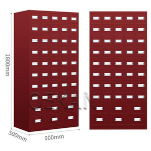 Hospital Pharmacy Furniture Chinese Traditional Medicine Locker  Pharmacy Steel Storage Locker with Central System Lock