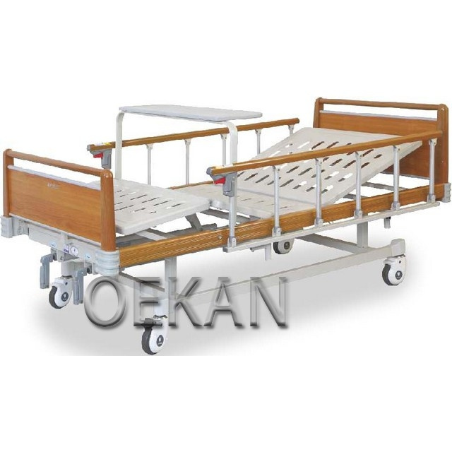 High Quality Hospital Cold Rolling Steel Folding Electric Patient Nursing Bed Adjustable Medical Bed