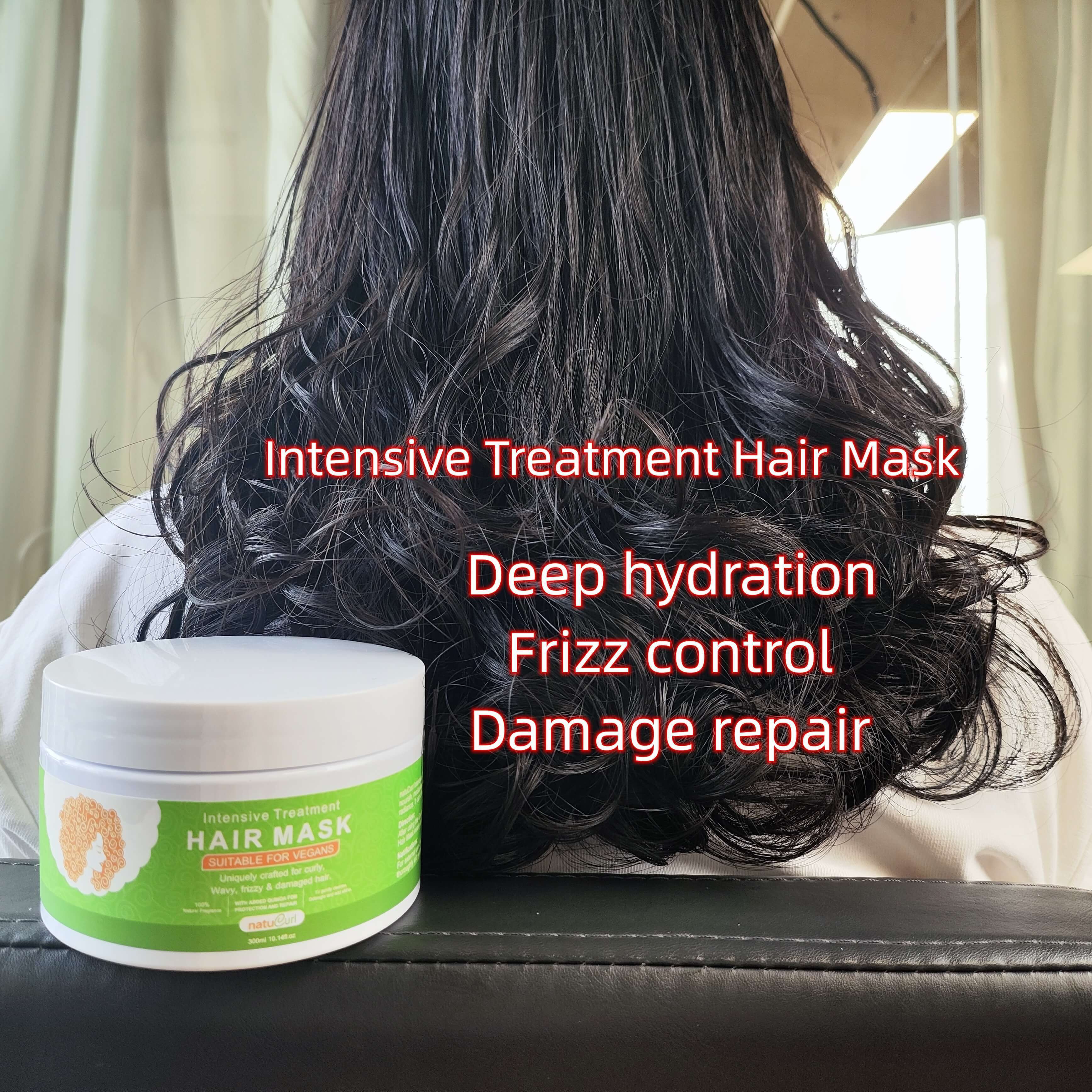 African Kid Curly Hair Care Anti Frizz Collagen Coconut Oil Deep Repair Treatment Hair Mask for Curly Hair